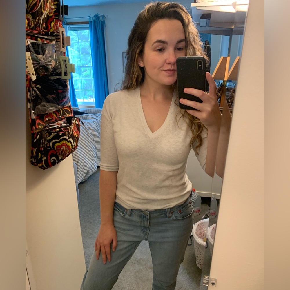 NWOT Banana Republic Double V-Neck Sweater